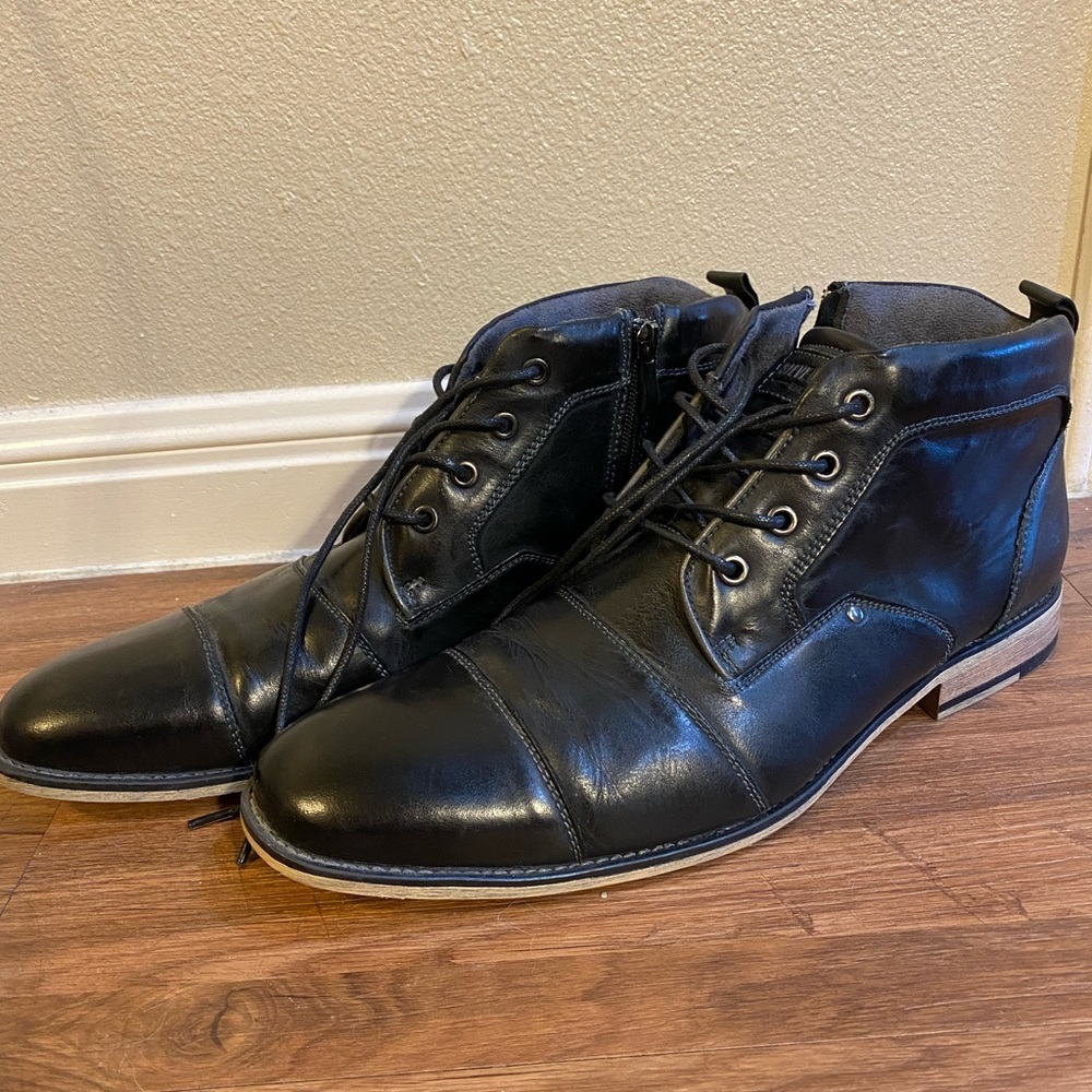 Steve Madden Black Leather Boots